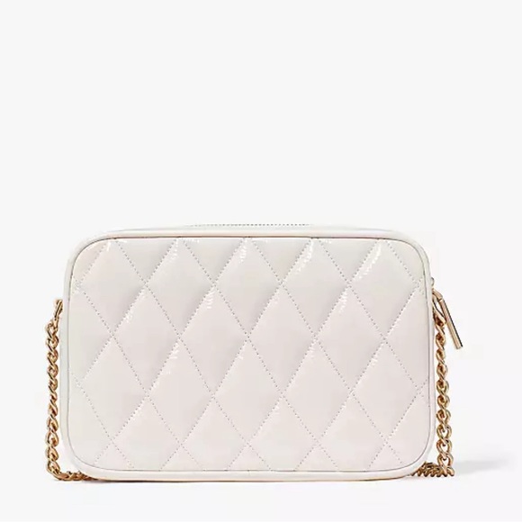 *BOGO FREE* NWT Kate Spade Glimmer Quilted Patent Leather Boxed Crossbody Set - Picture 4 of 7